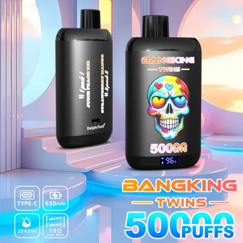 Vaper 2 in 1 Bang King Twins 50000 Tiri Vape Usa e Getta Spedizione Gratuita