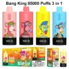 3 in 1 Vaper Bang King 85000 Puffs Monouso 85k Vendita All’ingrosso Spedizione Gratuita