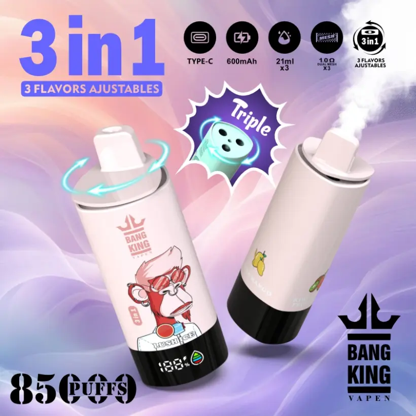 3 in 1 Vaper Bang King 85000 Puffs Monouso 85k Vendita All’ingrosso Spedizione Gratuita 7 3 in 1 Vaper Bang King 85000 Puffs Monouso 85k Vendita All’ingrosso Spedizione Gratuita