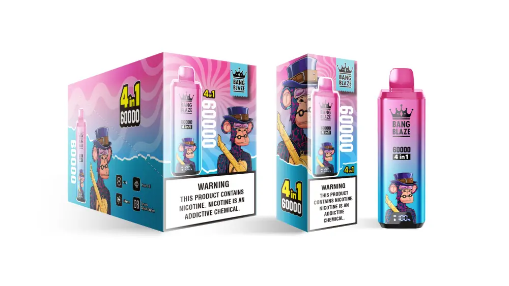 Bang Blaze 60k Puffs Vape Monouso 4 in 1 60000 Tiri Spedizione Gratuita da Magazzino UE
