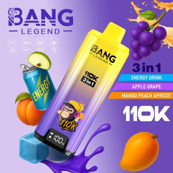 Bang Legend 110000 Puffs Vape al Dettaglio 3 in 1 Acquista 2 Pezzi Spedizione Gratuita 13 Bang Legend 110000 Puffs Vape al Dettaglio 3 in 1 Acquista 2 Pezzi Spedizione Gratuita