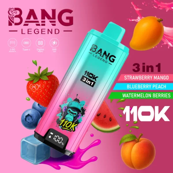 Bang Legend 110000 Puffs Vape al Dettaglio 3 in 1 Acquista 2 Pezzi Spedizione Gratuita 12 Bang Legend 110000 Puffs Vape al Dettaglio 3 in 1 Acquista 2 Pezzi Spedizione Gratuita