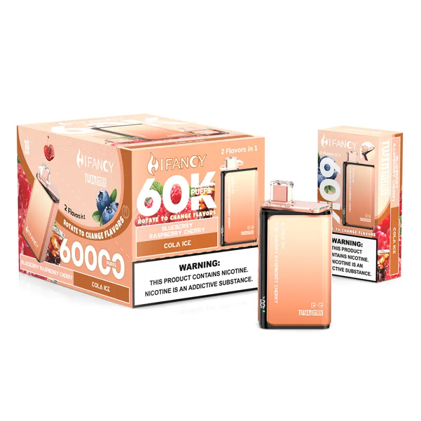 Hifancy 60000 Puffs Sigaretta Elettronica Usa e Getta 2-in-1 Twin Max Spedizione Gratuita dal Magazzino UE 5 Hifancy 60000 Puffs Sigaretta Elettronica Usa e Getta 2-in-1 Twin Max – Spedizione Gratuita dal Magazzino UE