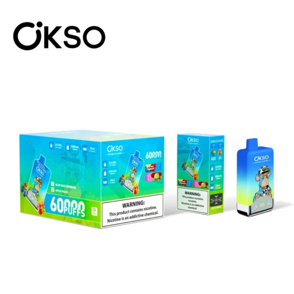 OKSO 60000 Puffs Sigaretta Elettronica Usa e Getta 2 in 1 Doppio Gusto Spedizione Gratuita dal Magazzino UE