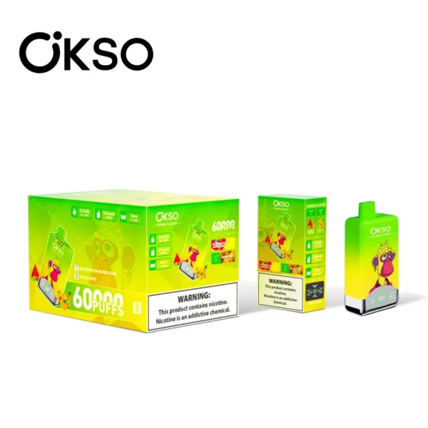 OKSO 60000 Puffs Sigaretta Elettronica Usa e Getta 2 in 1 Doppio Gusto Spedizione Gratuita dal Magazzino UE