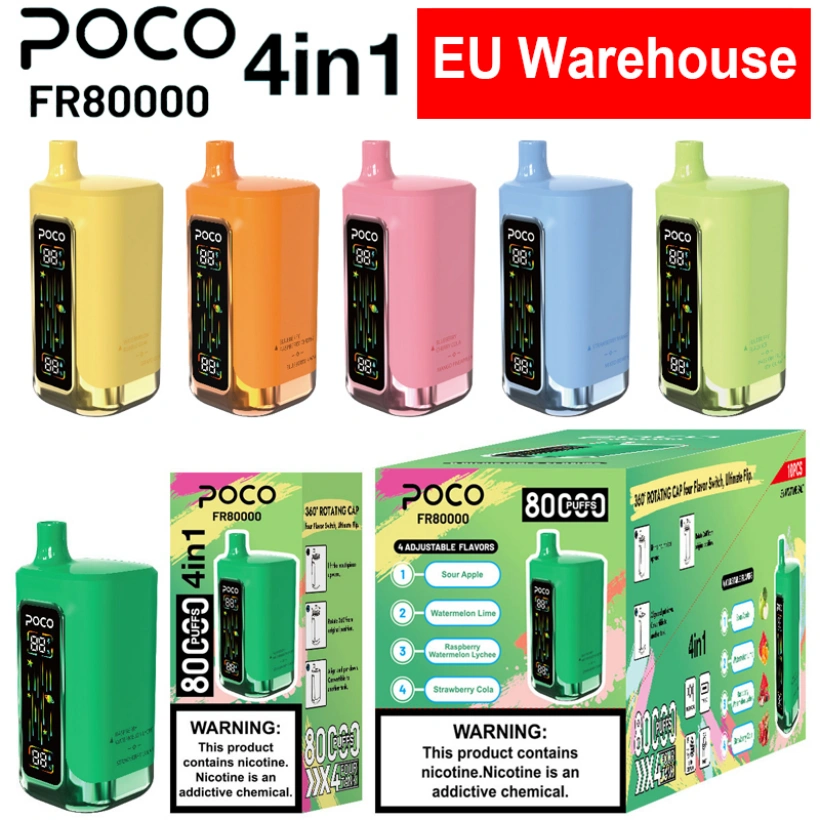 POCO FR 80000 Puffs Vape Usa e Getta 4 in 1 Gusti Spedizione Gratuita Magazzino UE 1 POCO FR 80000 Puffs Vape Usa e Getta 4 in 1 Gusti Spedizione Gratuita Magazzino UE