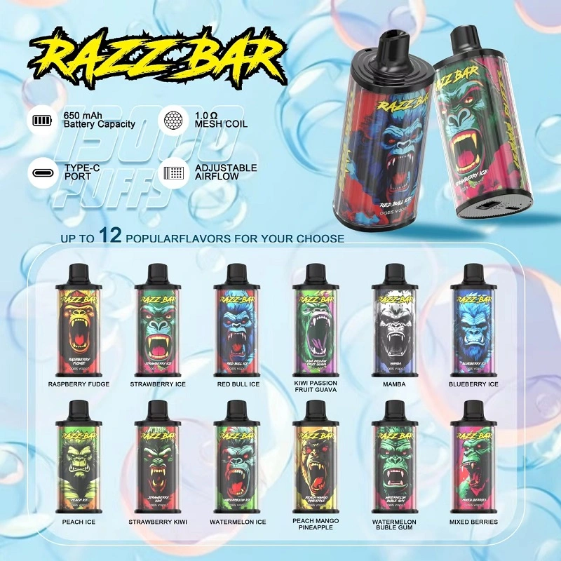 Razz Bar 15000 Puffs Vape Monouso All Ingrosso Spedizione Gratuita Magazzino UE 14 Razz Bar 15000 Puffs Vape Monouso All Ingrosso Spedizione Gratuita Magazzino UE