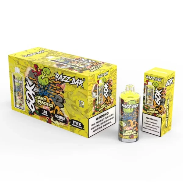 Razz Bar 60000 Tiri Sigaretta Elettronica Usa e Getta 60K Design Crystal Ricaricabile Magazzino UE