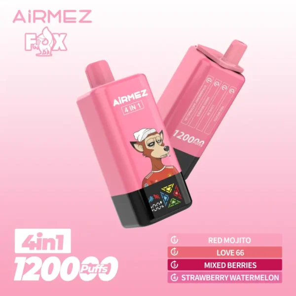 Airmez 120000 Puffs Vape Monouso 4 in 1 con Spedizione Gratuita dal Magazzino UE
