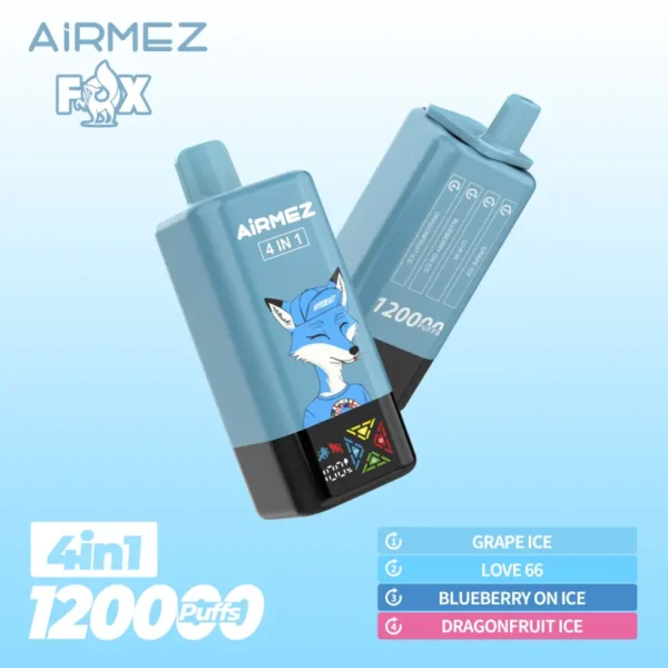 Airmez 120000 Puffs Vape Monouso 4 in 1 con Spedizione Gratuita dal Magazzino UE