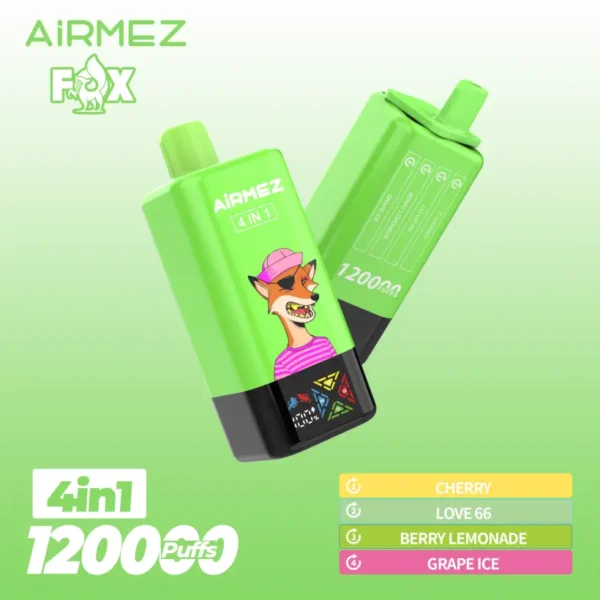 Airmez 120000 Puffs Vape Monouso 4 in 1 con Spedizione Gratuita dal Magazzino UE