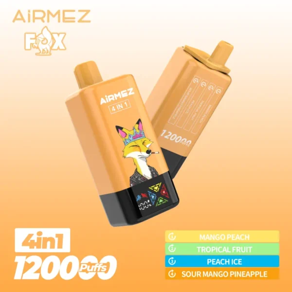 Airmez 120000 Puffs Vape Monouso 4 in 1 con Spedizione Gratuita dal Magazzino UE