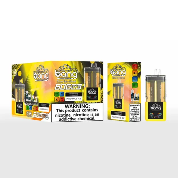 Bang 60000 Tiri 60k 2 in 1 Ricaricabile Cristallo Monouso Vape 2 x 10 ml E-Liquid