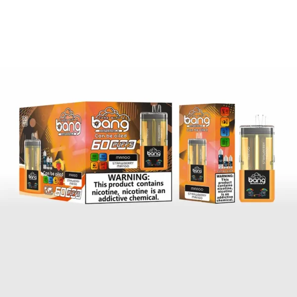 Bang 60000 Tiri 60k 2 in 1 Ricaricabile Cristallo Monouso Vape 2 x 10 ml E-Liquid