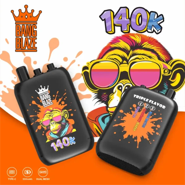 Bang Blaze 140k Puffs Vape Usa e Getta 3 in 1 Aromi 140000 Puff Spedizione Gratuita