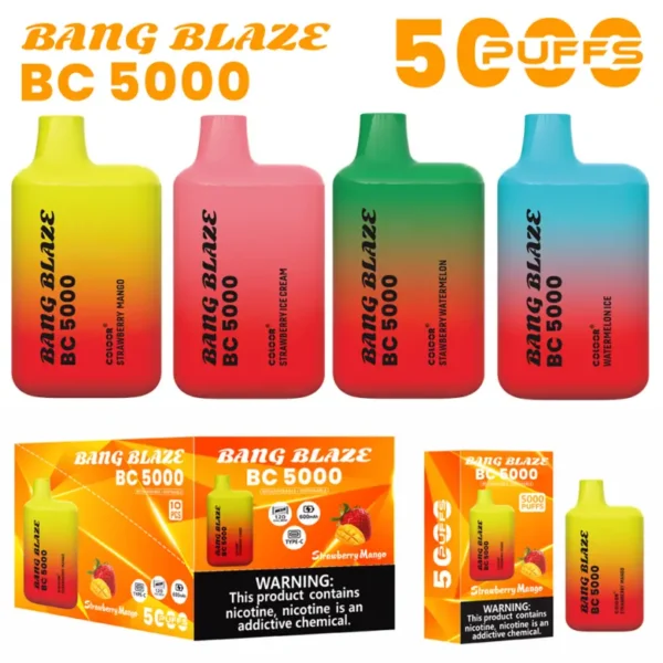 Bang Blaze BC5000 Tiri Vape Monouso Economico Allingrosso Spedizione Gratuita