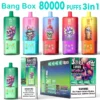 Bang Box 80k Tiri 3 in 1 Triplo Vape Usa e Getta Ingrosso 80000 Spedizione Gratuita