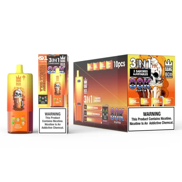 Bang Box 80k Tiri 3 in 1 Triplo Vape Usa e Getta Ingrosso 80000 Spedizione Gratuita