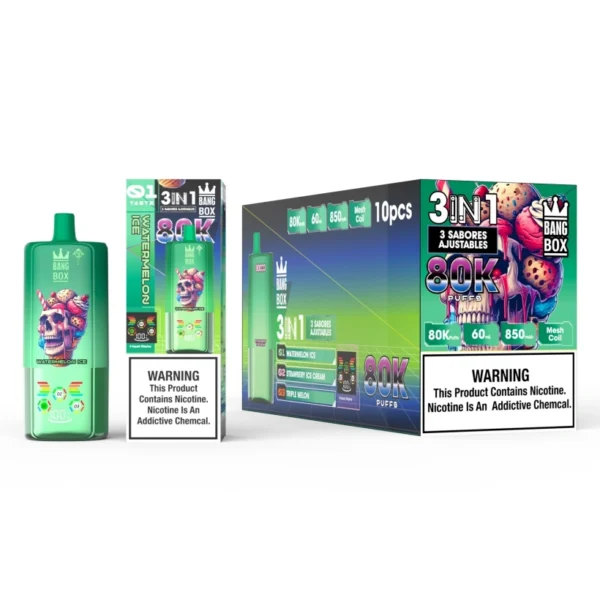 Bang Box 80k Tiri 3 in 1 Triplo Vape Usa e Getta Ingrosso 80000 Spedizione Gratuita
