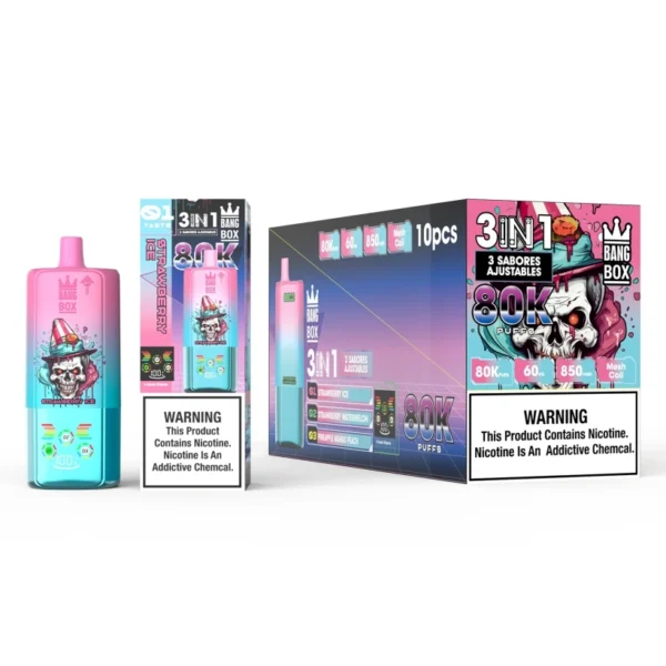 Bang Box 80k Tiri 3 in 1 Triplo Vape Usa e Getta Ingrosso 80000 Spedizione Gratuita