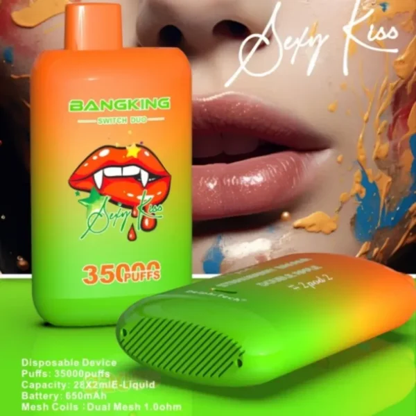 Bang King 35000 puff Swith Duo svapo monouso 2 in 1 doppio gusto 35k magazzino UE