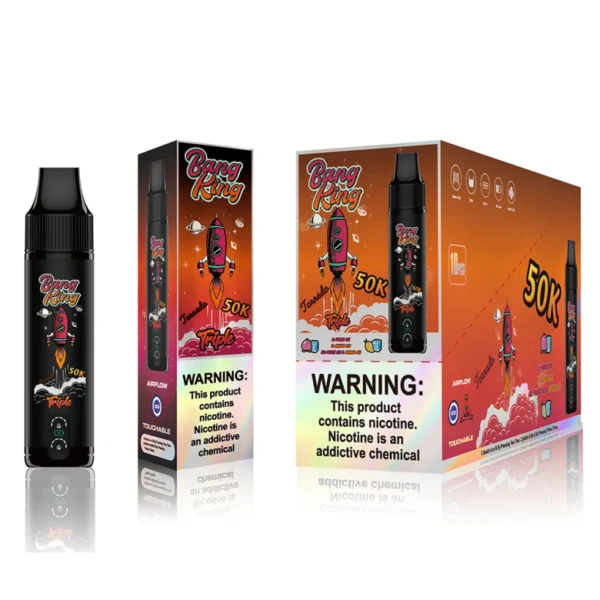 Bang King 50000 Puffs 50k Vape Usa e Getta Vendita all'Ingrosso 3 in 1 Triplo Aroma Spedizione Gratuita
