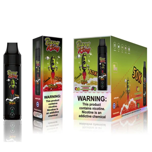 Bang King 50000 Puffs 50k Vape Usa e Getta Vendita all'Ingrosso 3 in 1 Triplo Aroma Spedizione Gratuita