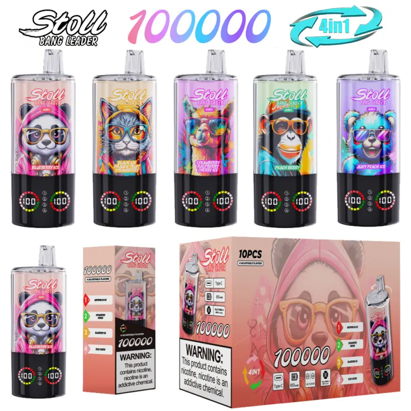 Bang Leader 100k Tiri Stoll 100000 4 in 1 Vape Monouso Spedizione Gratuita 1 Bang Leader 100k Tiri Stoll 100000 4 in 1 Vape Monouso Spedizione Gratuita