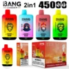 Bang Leader 45000 Puffs 45k Doppi Gusti 2 in 1 Vape Usa e Getta Ingrosso Spedizione Gratuita