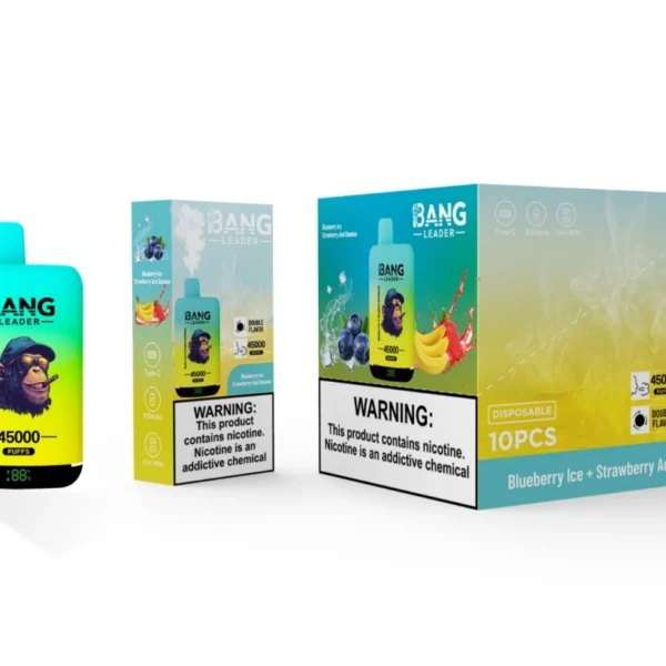 Bang Leader 45000 Puffs 45k Doppi Gusti 2 in 1 Vape Usa e Getta Ingrosso Spedizione Gratuita