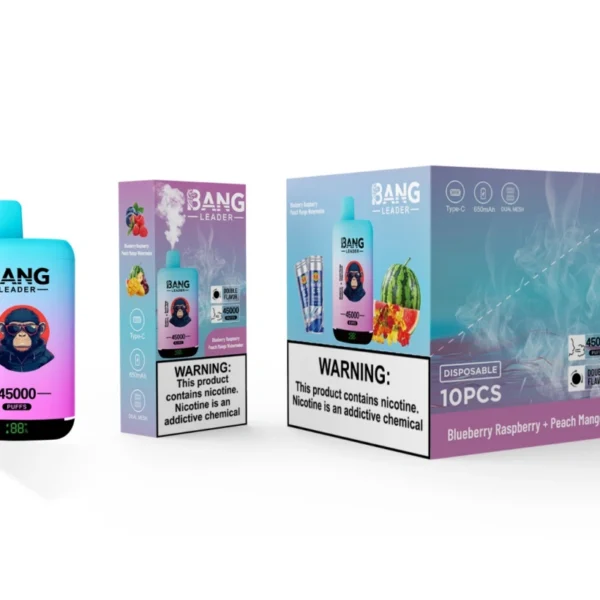 Bang Leader 45000 Puffs 45k Doppi Gusti 2 in 1 Vape Usa e Getta Ingrosso Spedizione Gratuita