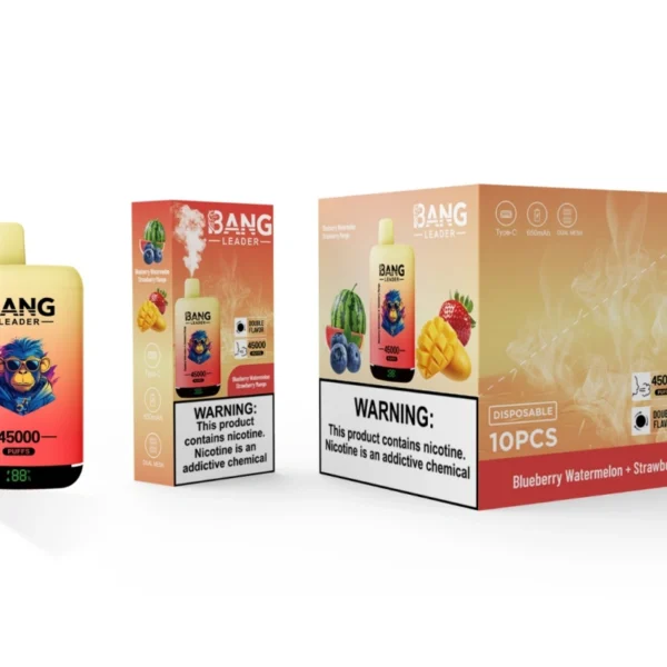 Bang Leader 45000 Puffs 45k Doppi Gusti 2 in 1 Vape Usa e Getta Ingrosso Spedizione Gratuita