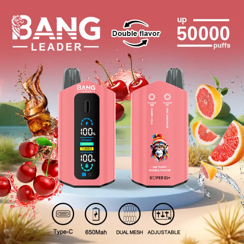 Bang Leader 50k Puffs 2 in 1 Doppio Gusto Miglior Vape Usa e Getta 50000 Spedizione Gratuita 8 Bang Leader 50k Puffs 2 in 1 Doppio Gusto Miglior Vape Usa e Getta 50000 Spedizione Gratuita