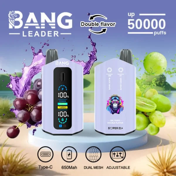 Bang Leader 50k Puffs 2 in 1 Doppio Gusto Miglior Vape Usa e Getta 50000 Spedizione Gratuita 13 Bang Leader 50k Puffs 2 in 1 Doppio Gusto Miglior Vape Usa e Getta 50000 Spedizione Gratuita