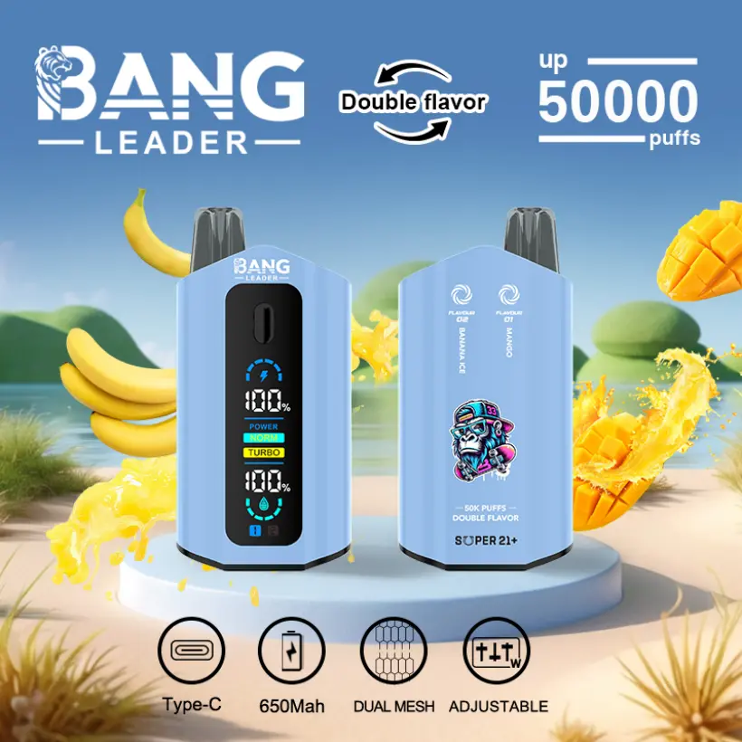 Bang Leader 50k Puffs 2 in 1 Doppio Gusto Miglior Vape Usa e Getta 50000 Spedizione Gratuita 5 Bang Leader 50k Puffs 2 in 1 Doppio Gusto Miglior Vape Usa e Getta 50000 Spedizione Gratuita