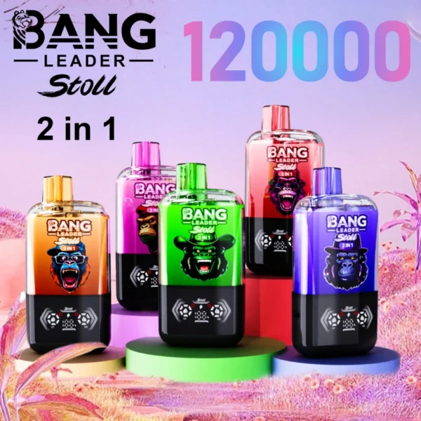 Bang Leader Stoll 120k Puff Svapo Monouso 2 in 1 Doppio Gusto Spedizione Gratuita
