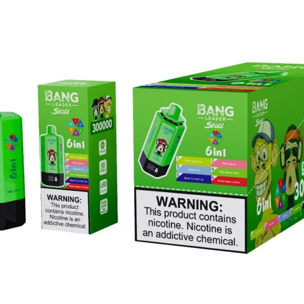 Bang Leader Stoll 300k Puffs 6 in 1 Vape Usa e Getta 300000 Ingrosso Spedizione Gratuita