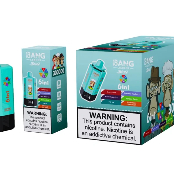 Bang Leader Stoll 300k Puffs 6 in 1 Vape Usa e Getta 300000 Ingrosso Spedizione Gratuita