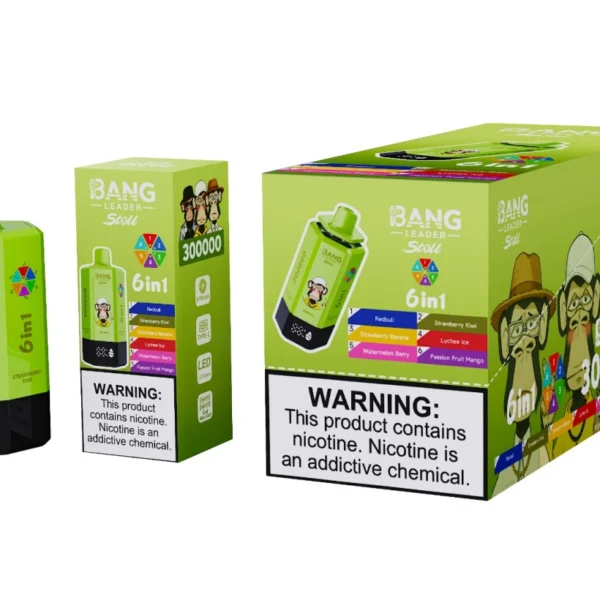 Bang Leader Stoll 300k Puffs 6 in 1 Vape Usa e Getta 300000 Ingrosso Spedizione Gratuita