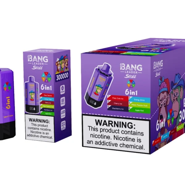 Bang Leader Stoll 300k Puffs 6 in 1 Vape Usa e Getta 300000 Ingrosso Spedizione Gratuita