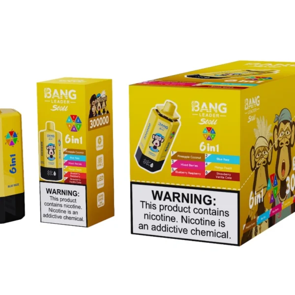 Bang Leader Stoll 300k Puffs 6 in 1 Vape Usa e Getta 300000 Ingrosso Spedizione Gratuita