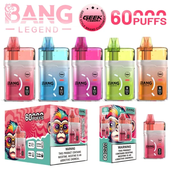 Bang Legend 60000 Puffs Vape Usa e Getta 60K GEEK Spedizione Gratuita All’ingrosso