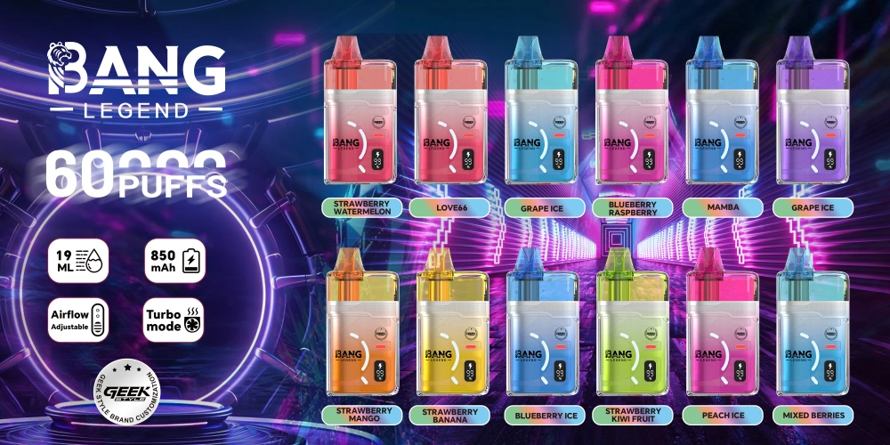 Bang Legend 60000 Puffs Vape Usa e Getta 60K GEEK Spedizione Gratuita All’ingrosso