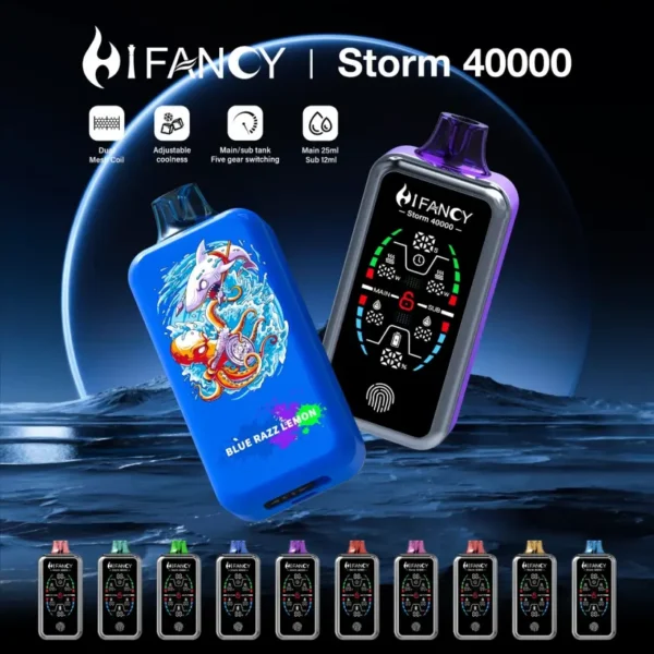 EU Vape Hifancy 40000 Puff 40K Storm Vape Spedizione Gratuita 3–7 Giorni Lavorativi