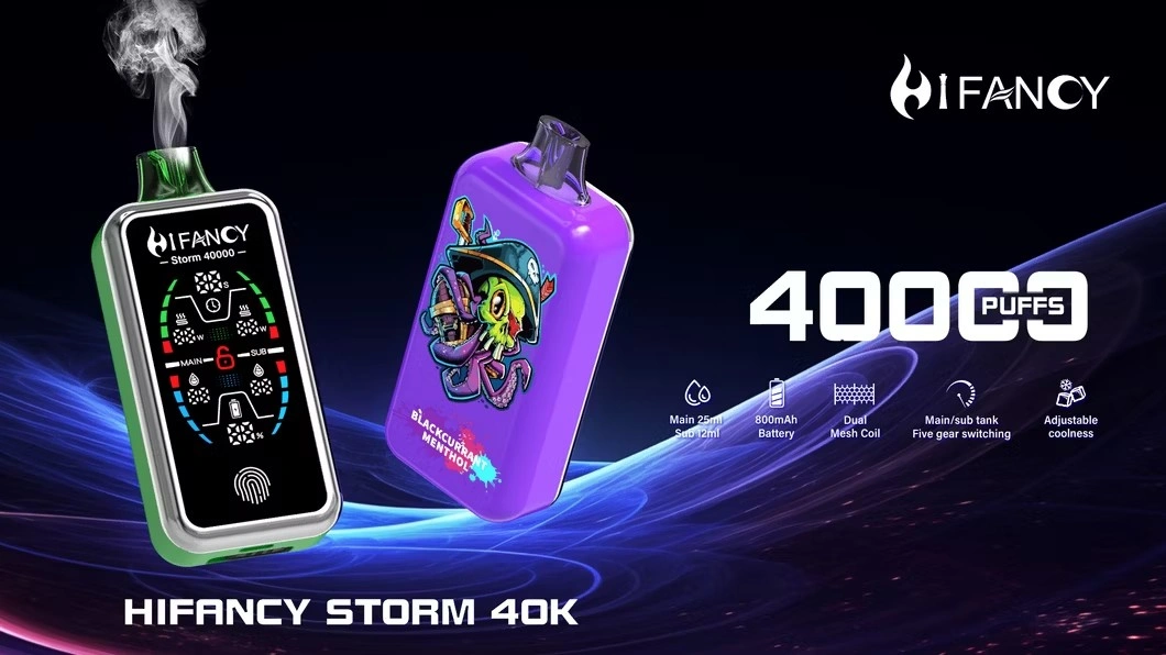 EU Vape Hifancy 40000 Puff 40K Storm Vape Spedizione Gratuita 3–7 Giorni Lavorativi