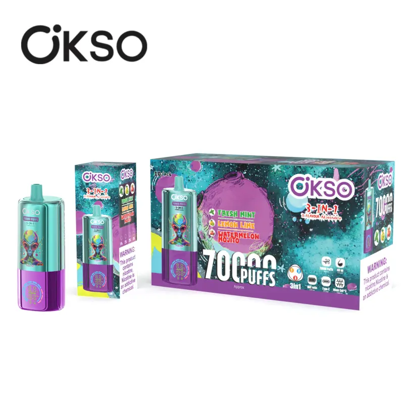 EU Vape OKSO 70000 Puff 70K Vape 3 in 1 Vendita all’Ingrosso Spedizione Gratuita 4 EU Vape OKSO 70000 Puff 70K Vape 3 in 1 Vendita all’Ingrosso Spedizione Gratuita