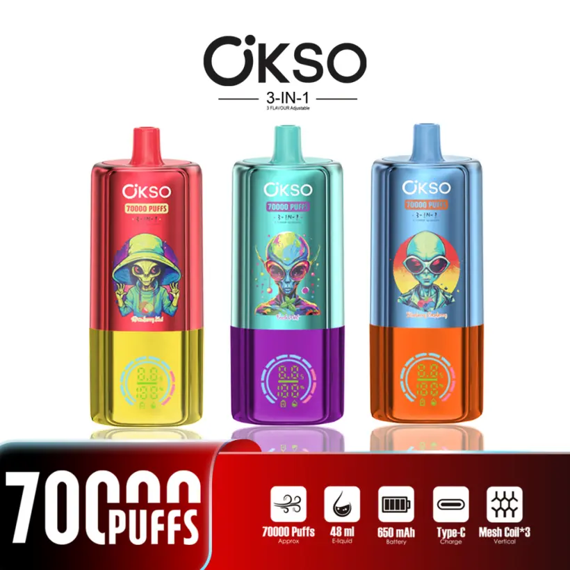 EU Vape OKSO 70000 Puff 70K Vape 3 in 1 Vendita all’Ingrosso Spedizione Gratuita 2 EU Vape OKSO 70000 Puff 70K Vape 3 in 1 Vendita all’Ingrosso Spedizione Gratuita