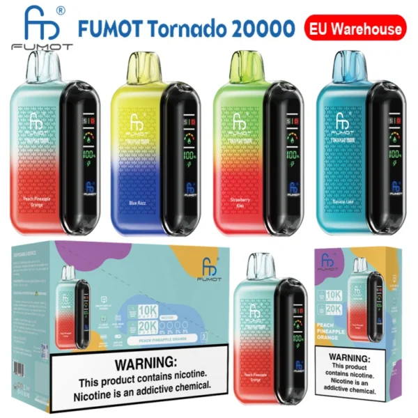 Fumot 20000 Puff 20K Vape Monouso Torando Spedizione Gratuita Magazzino UE