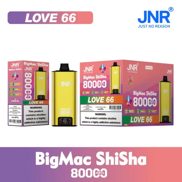 JNR 80K 80000 Tiri Big Mac Shisha DTL Vape Usa e Getta Ingrosso Spedizione Gratuita