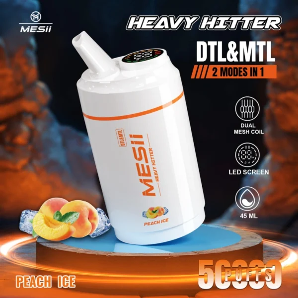 Mesii 50k Tiri 2 in 1 Heavy Hitter Miglior Vape Usa e Getta 50000 Spedizione Gratuita